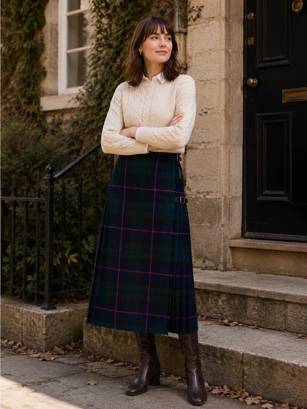 Vintage Tartan 100% Wool Skirt - John Morrison Edinburgh